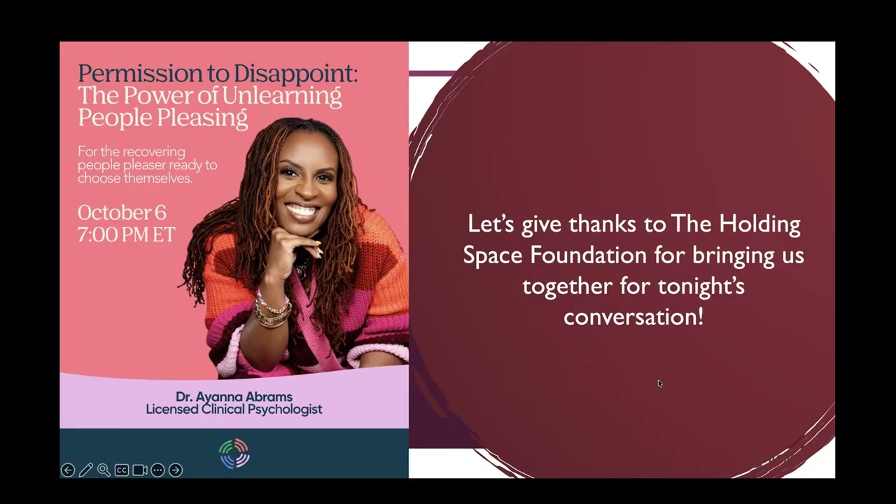 Permission to Disappoint: The Power of Unlearning People-Pleasing | Dr. Ayanna Abrams
